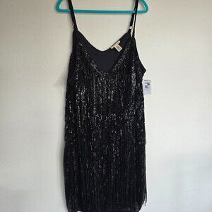 Mini Sequin Fringe Dress